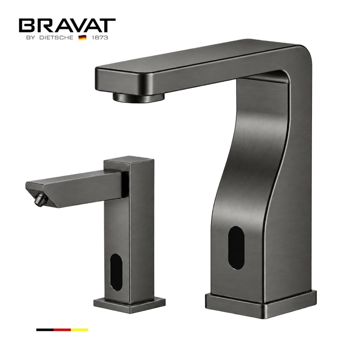 Lima Commercial Matte Black Finish Wall Mount Motion Sensor Soap Dispenser