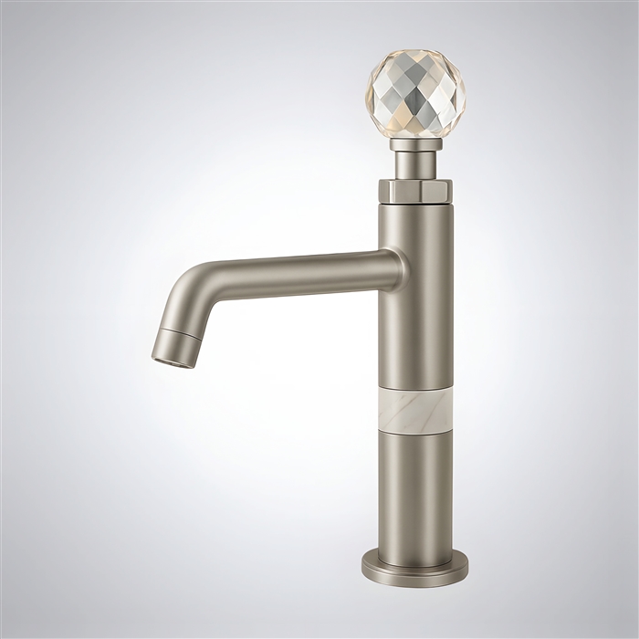 BathSelect Monarch Forge Brushed Nickel Single Handle Basin Faucet