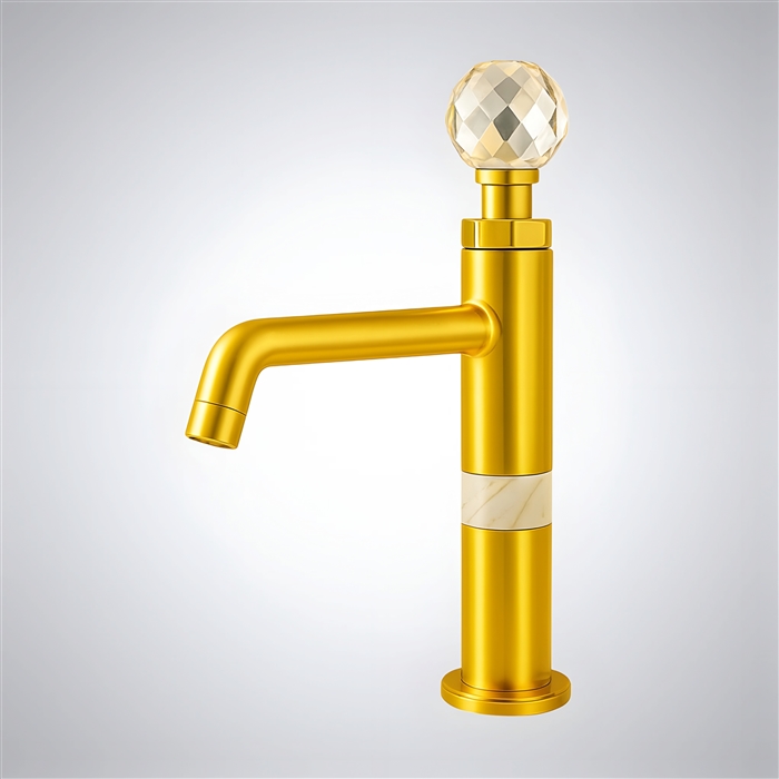 BathSelect Monarch Forge Royal Gold Single Handle Basin Faucet