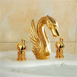 Lille Lavatory Sink Faucet with Swan Handles Lille Lavatory Sink Faucet with Swan Handles