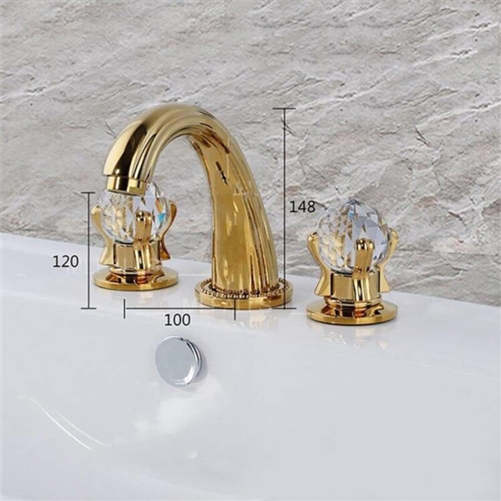 Installation Instructions For Vicenza Dual Handle Gold Finish Bath