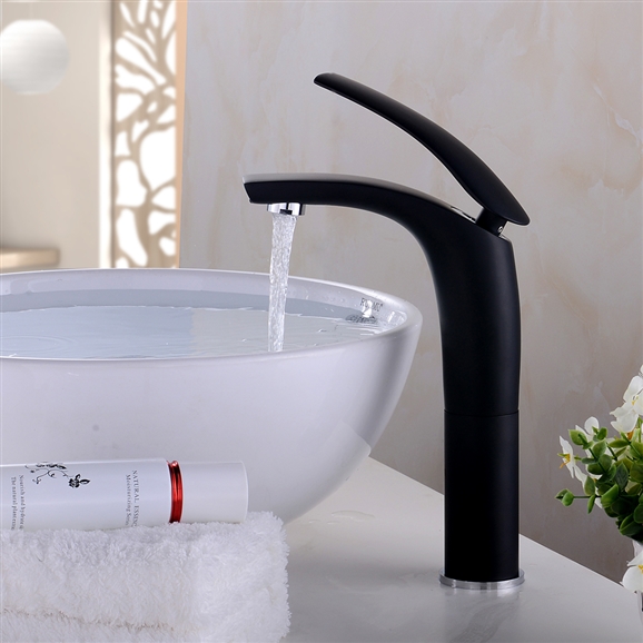 BathSelect BS485PIO black deck mounted faucet verified customer review