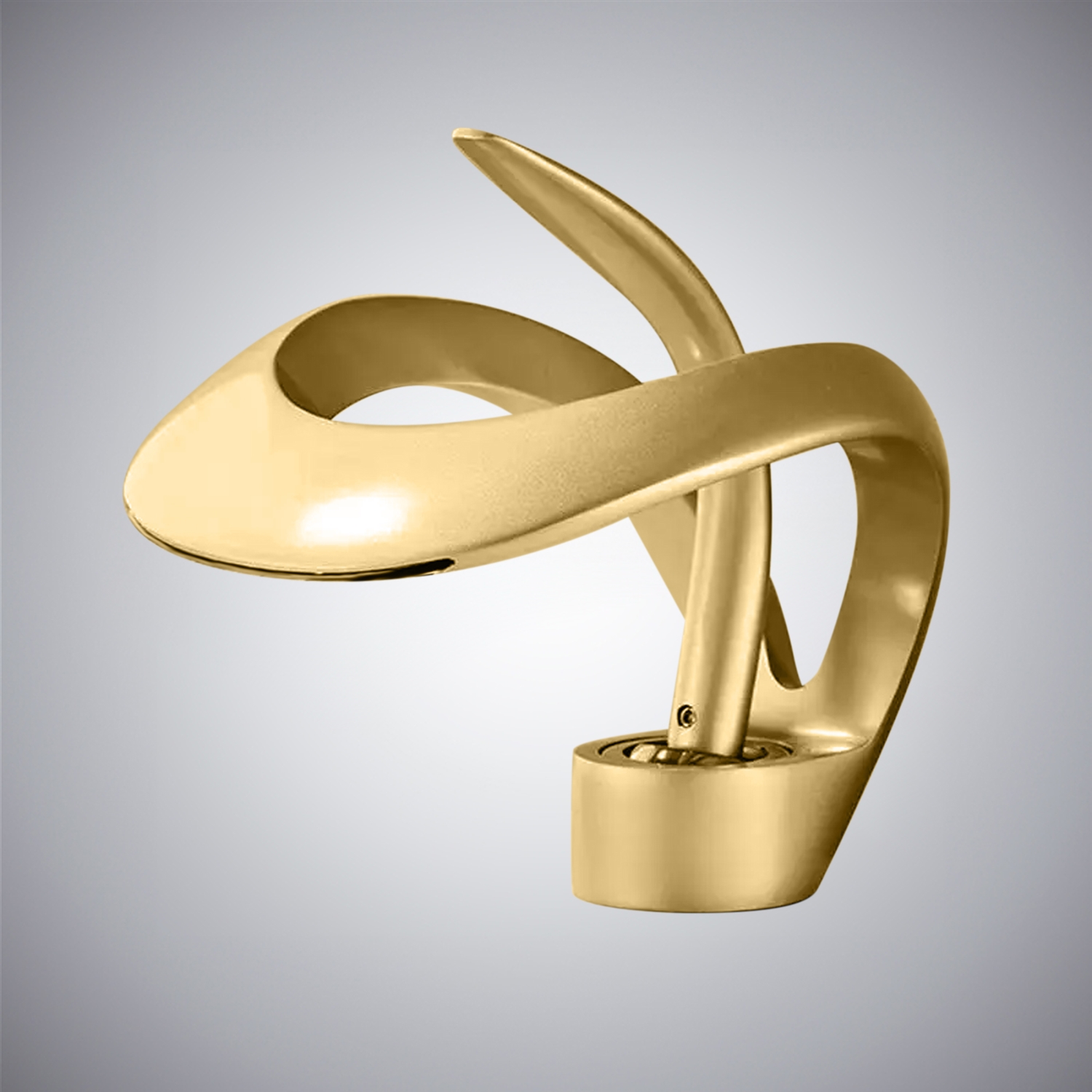 BathSelect Outreau Brushed Gold Hot And Cold Waterfall Basin Faucet
