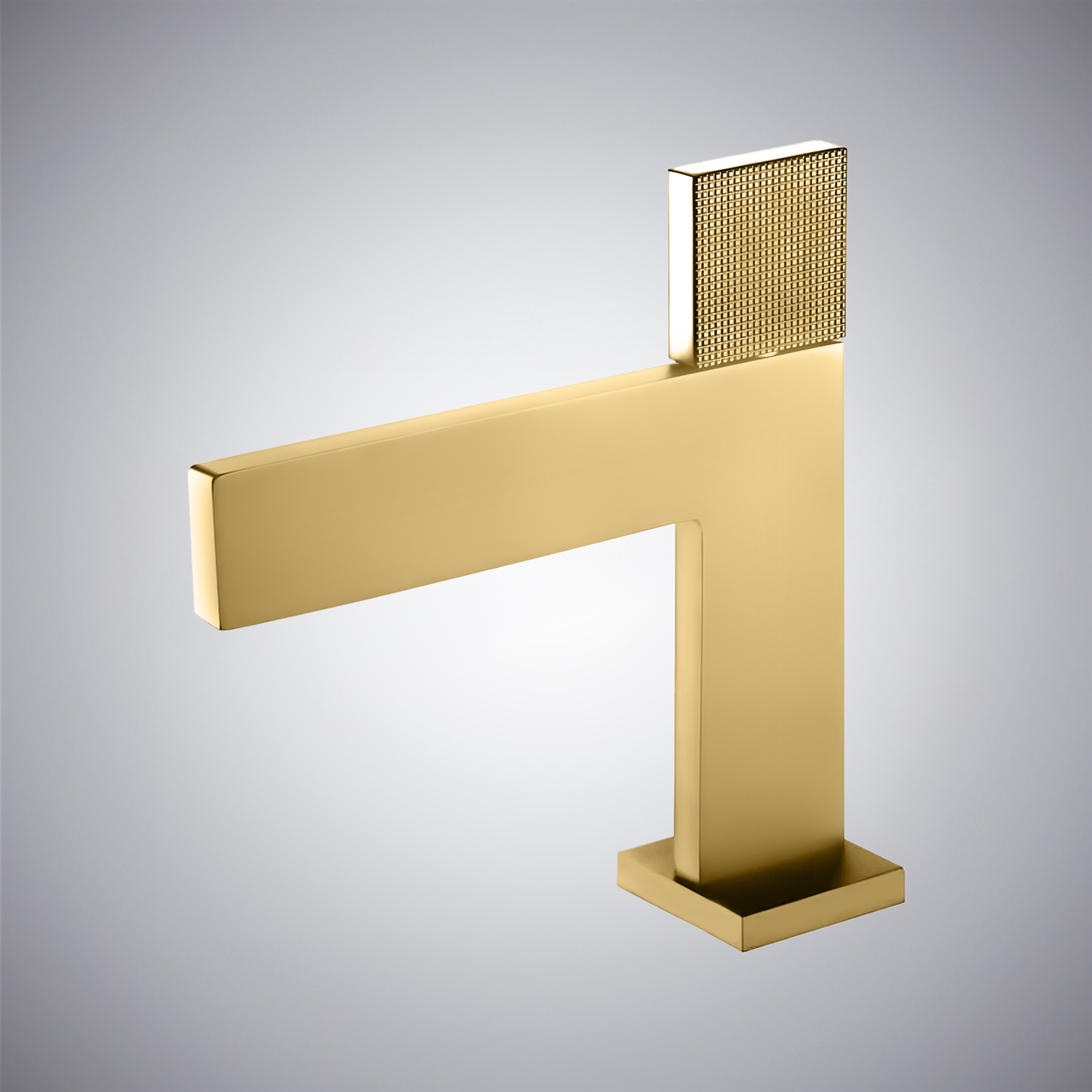 BathSelect Cortina Brushed Gold Single Handle Hot And Cold Basin Faucet
