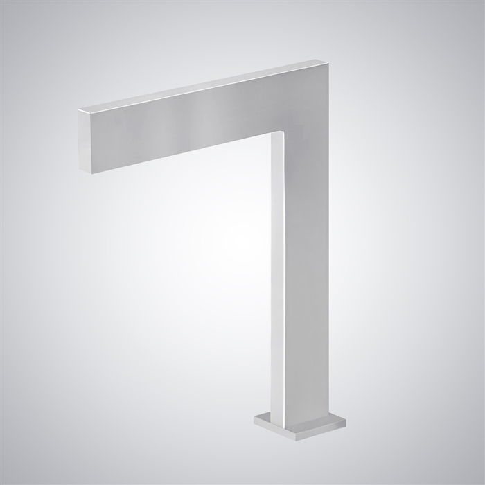BathSelect Sedan Chrome Ultra-Thin Waterfall Touchless Sink Faucet