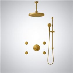 Shower systems for guestroom and wellness-suite areas