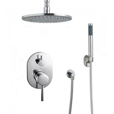 Florence LED Rain Shower System With Handheld Shower Head