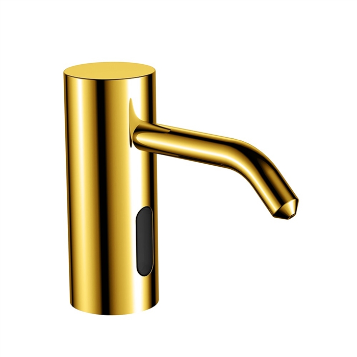Lenox Commercial Deck Mount Motion Sensor Soap Dispenser In Polished Gold Finish