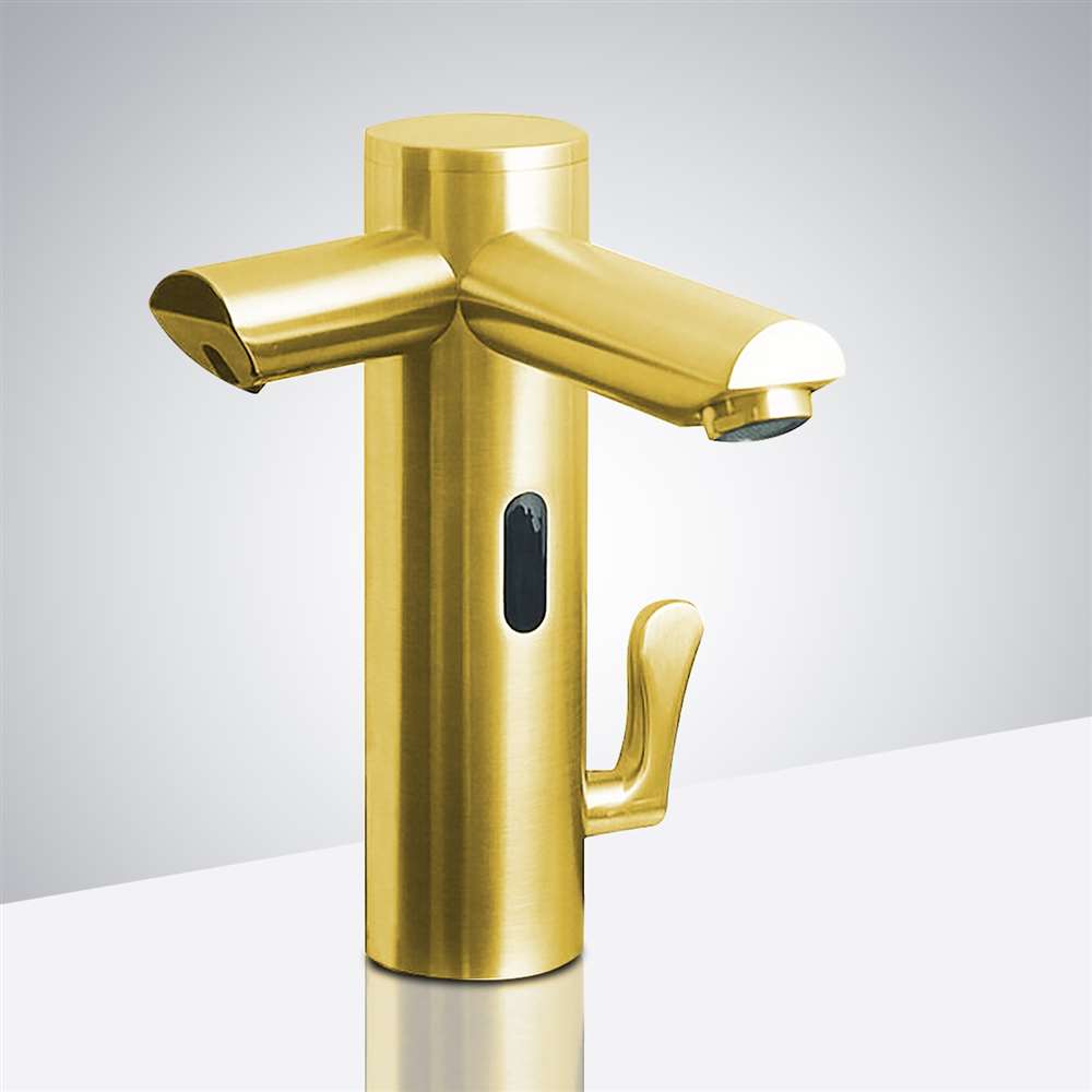 BathSelect Wella commercial dual sensor faucet with soap dispenser model BS9080