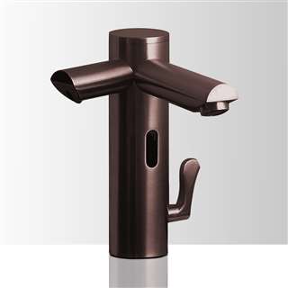 Wella light oil rubbed bronze dual sensor faucet and soap dispenser