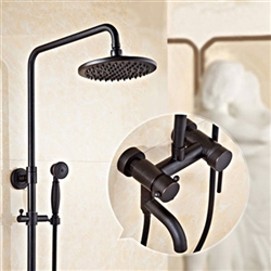 BathSelect Ashland Matte Black Wall Mount Shower System BS9353