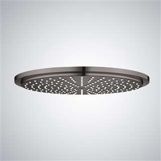 20" Bronze Finish Round Color Changing LED Waterfall Rain Shower head