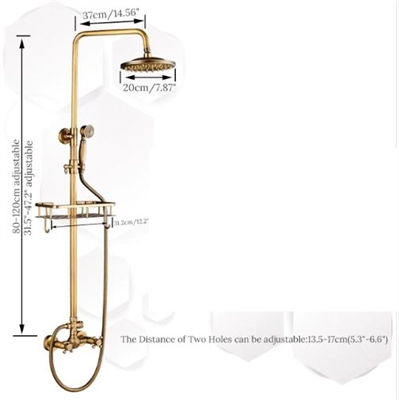 BathSelect Rotatable Antique Style Shower