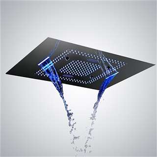 Hospitality BathSelect Stylish Design Shower Head Remote Control Musical Chrome Ceiling Embedded Shower