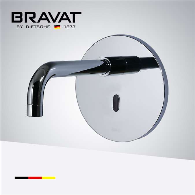 Bravat In Wall Mount Chrome Commercial Electric Instant Automatic Faucet