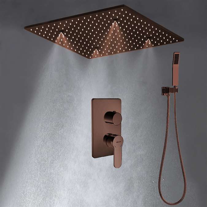 BathSelect Wonderful 20 inch luxury rainfall shower head with hand shower