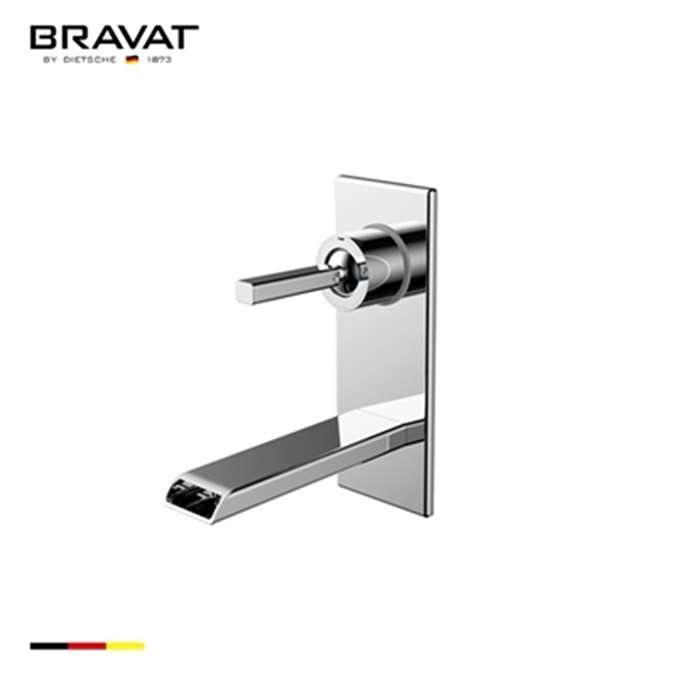 Bravat Wall Mount Square Shower Faucet-