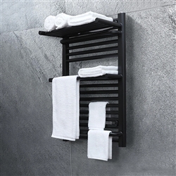 BathSelect Double Layer Electric Towel Warmer With Intelligent Temperature Control In Dark Oil Rubbed Bronze Finish