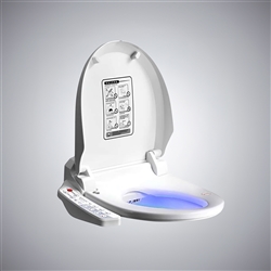 BathSelect Intelligent Toilet Seat In Pure White Finish With Electronic Bidet And Panel Control