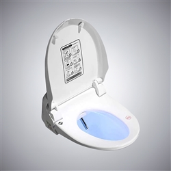 BathSelect Intelligent Toilet Seat In Pure White Finish With Electronic Bidet And Remote Control