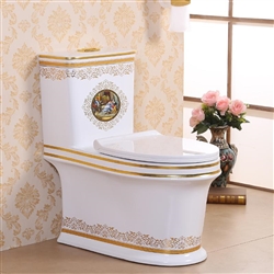 BIM Object Files Toilet White and gold