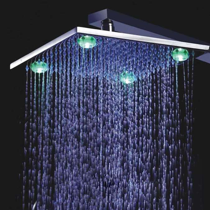 Fontana Led Shower Head - Available In 3 Sizes