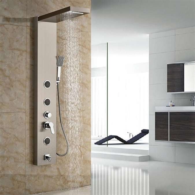 contemporary-massage-shower-panel-with-brushed-nic