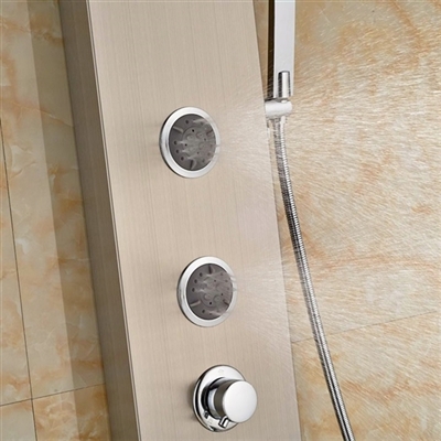 contemporary-massage-shower-panel-with-brushed-nic