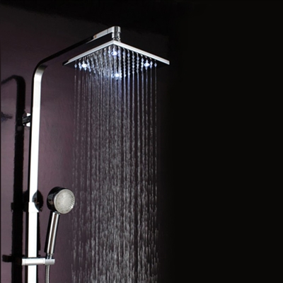 Rena LED Shower Set - Square Waterfall Shower Head (LED0514)