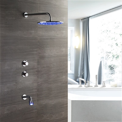 Leo LED Shower Set With Mixer And LED Faucet
