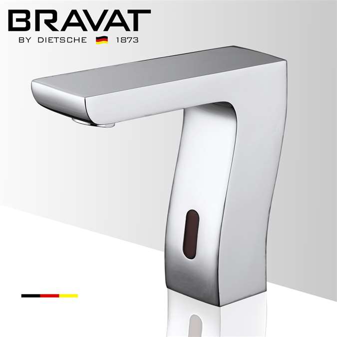 BathSelect Bravat Trio Chrome Commercial Automatic Motion Sensor Faucet