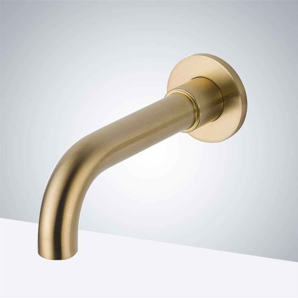 BathSelect Gold Wall Mount Commercial Automatic Infrared Sensor Faucet