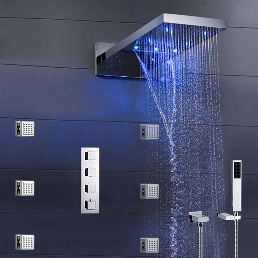 BathSelect BST-6001R complete rainfall waterfall shower set verified review