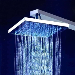 Led shower head color changing