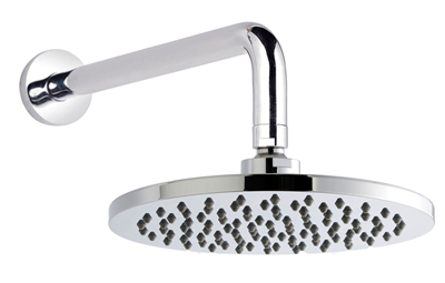 BathSelect Round Stainless Steel Wall Mount Rainfall Shower Head