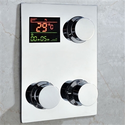  BIM Object Files High Quality Luxury Digital inwall Thermostatic Shower Mixing Valve Faucet Mixer Tap with LCD Screen 5 Years Guarantee
