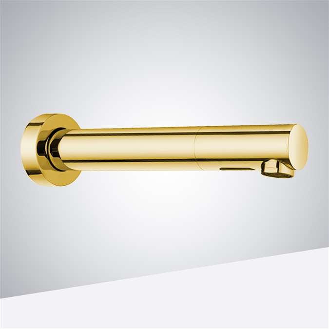 BathSelect Commercial Integrated Gold Automatic Wall Mount Motion Sensor Faucet