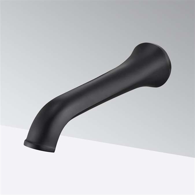 BathSelect Elephant Trunk Matte Black Commercial Handsfree Motion Sensor Faucet