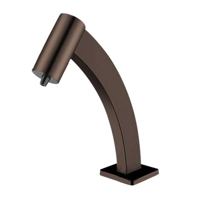 BathSelect Light Oil Rubbed Bronze Hand Sanitizer Automatic Soap Dispenser - Deck Mounted Commercial