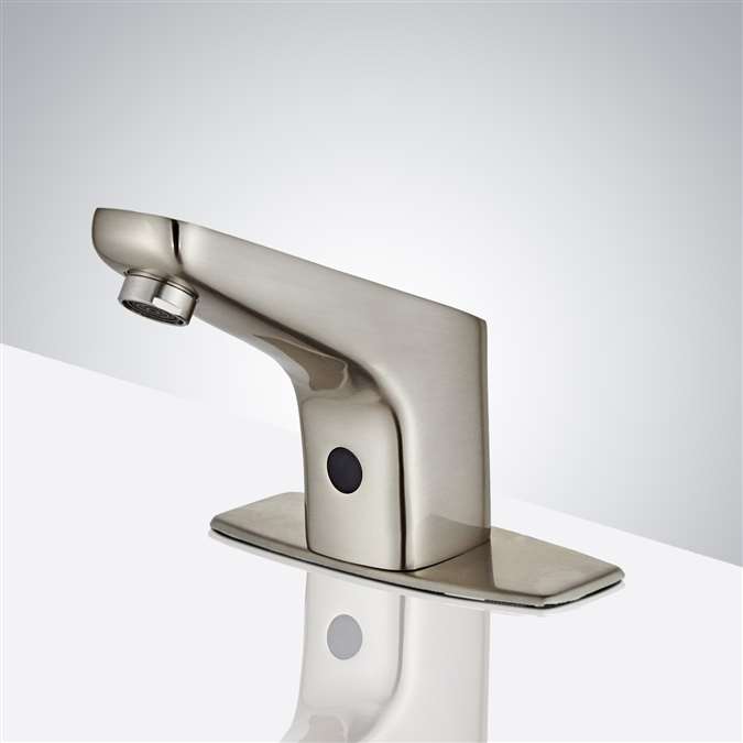BathSelect Brushed Nickel Commercial Automatic Motion Sensor Faucet