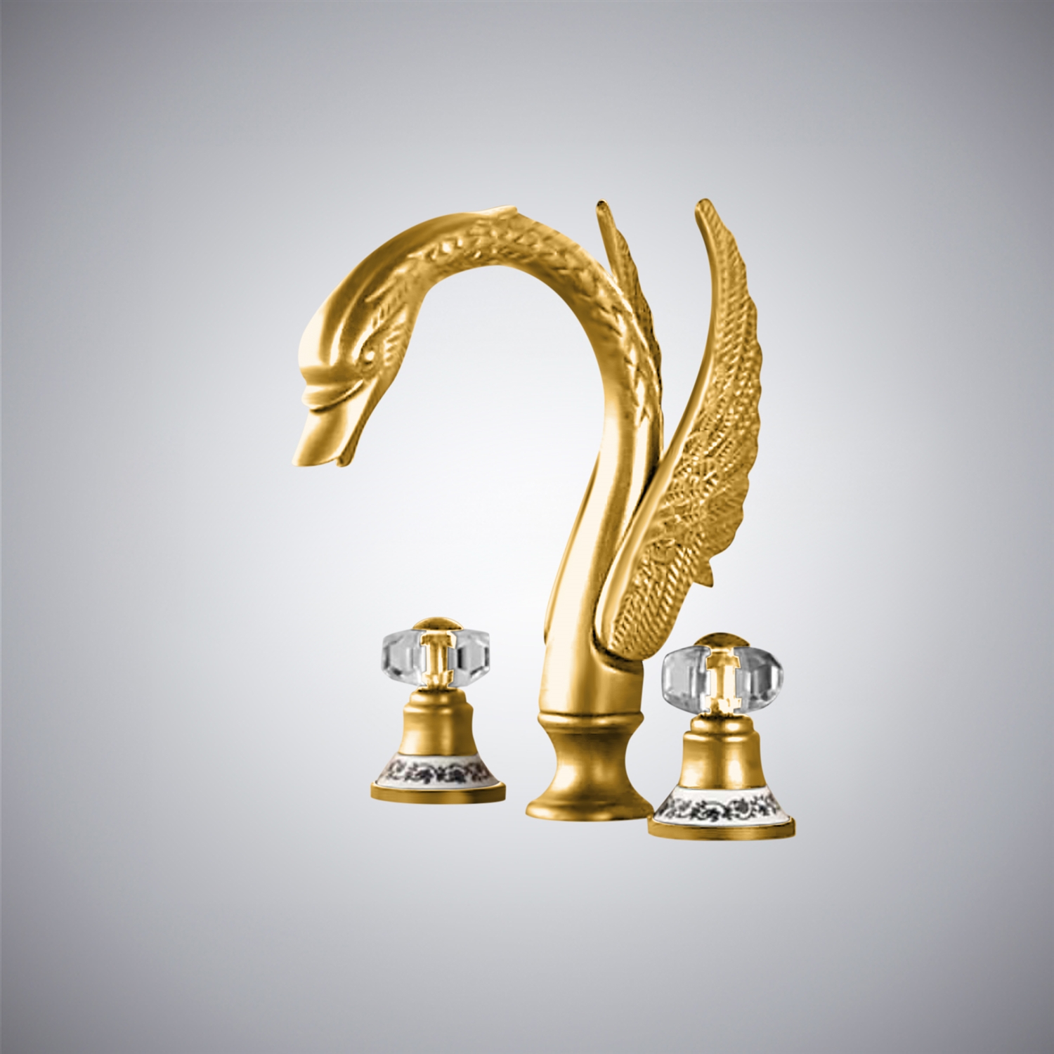 BathSelect Hydrix Prime Gold Essence Dual Handle Bathroom Faucet