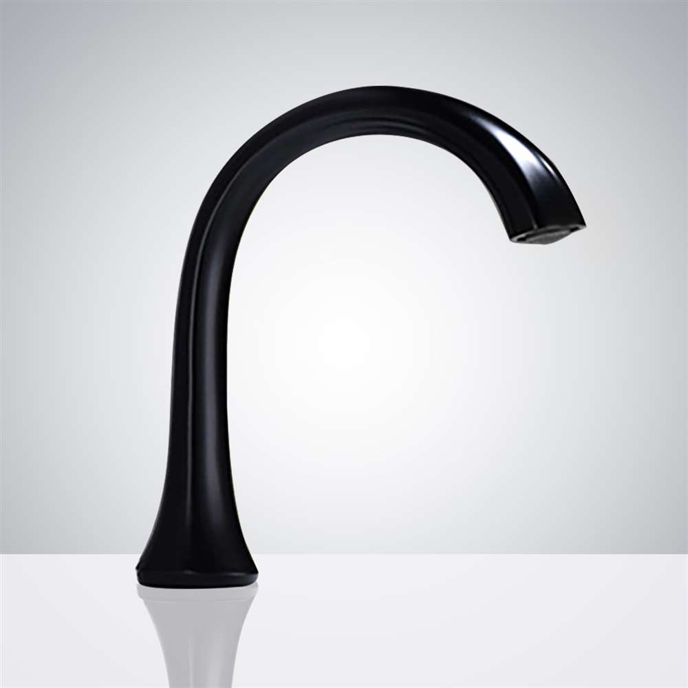 BathSelect Matte Black Commercial Automatic Touchless Sensor Faucet