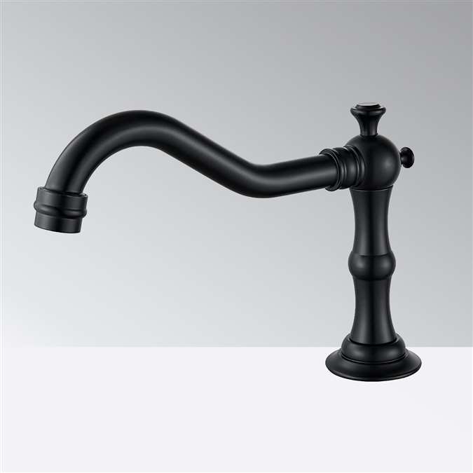 BathSelect Matte Black Commercial Touchless Automatic Sensor Faucet