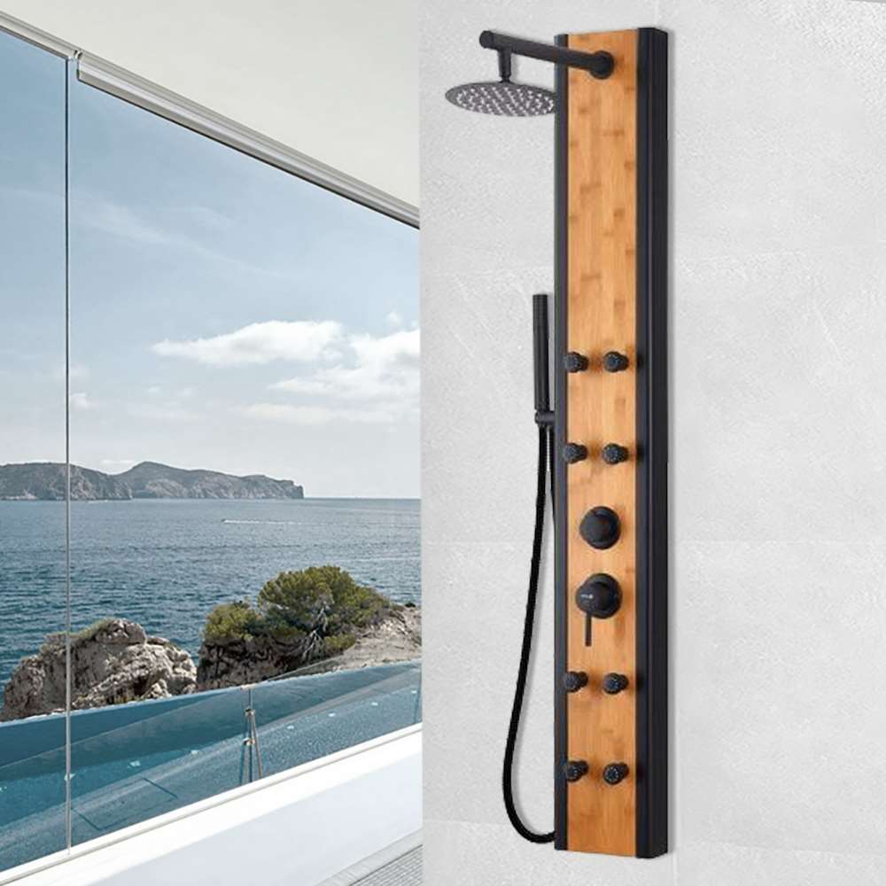 57 inch Shower Panel System with Adjustable Rainfall Head and Handheld (BST632)