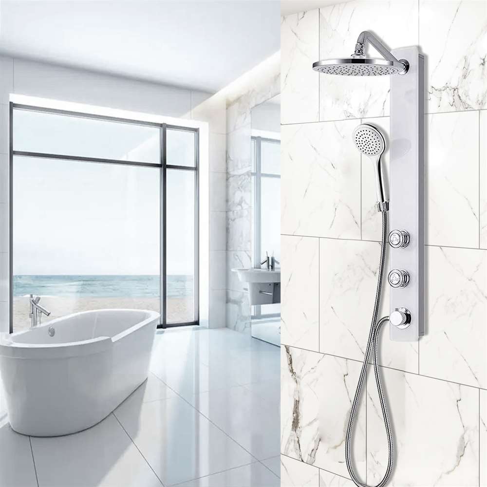 3-Spray Shower System in White (BST636)