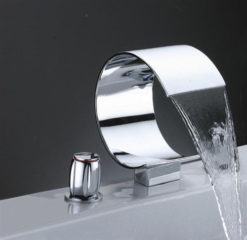 Abella Chrome Waterfall Sink & Bathtub Faucet (BST8014N)