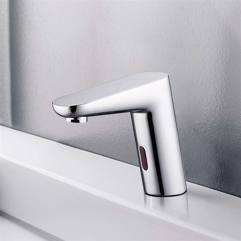 Verona Chrome Finish Deck Mount Commercial Sensor Faucet
