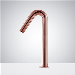 Arch Luxury Bathroom Suite Marsala Deck Mount Rose Gold Finish Commercial Automatic Sensor Faucet