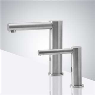 touchless faucet and soap dispenser coordination