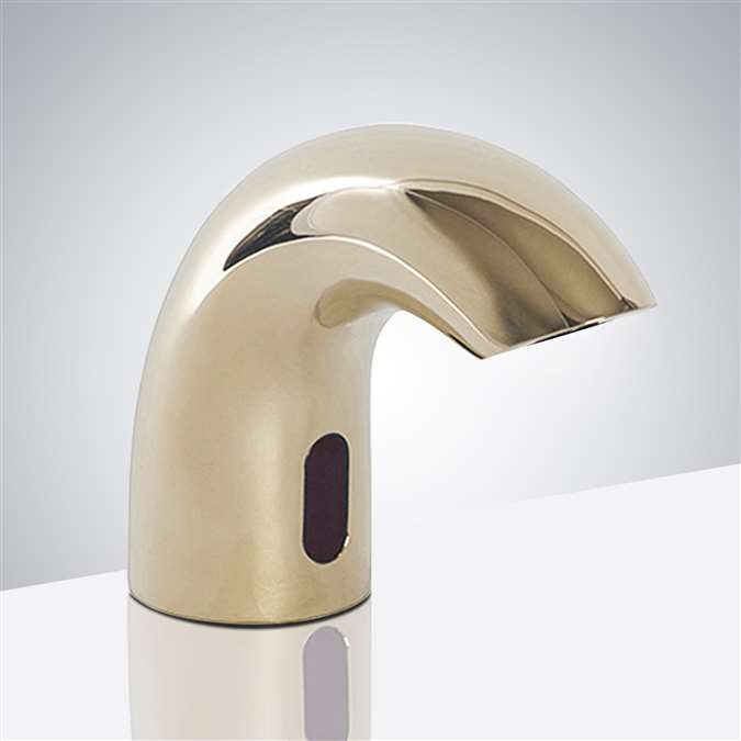 Cancun Commercial Polished Gold Deck Mount Sensor Faucet